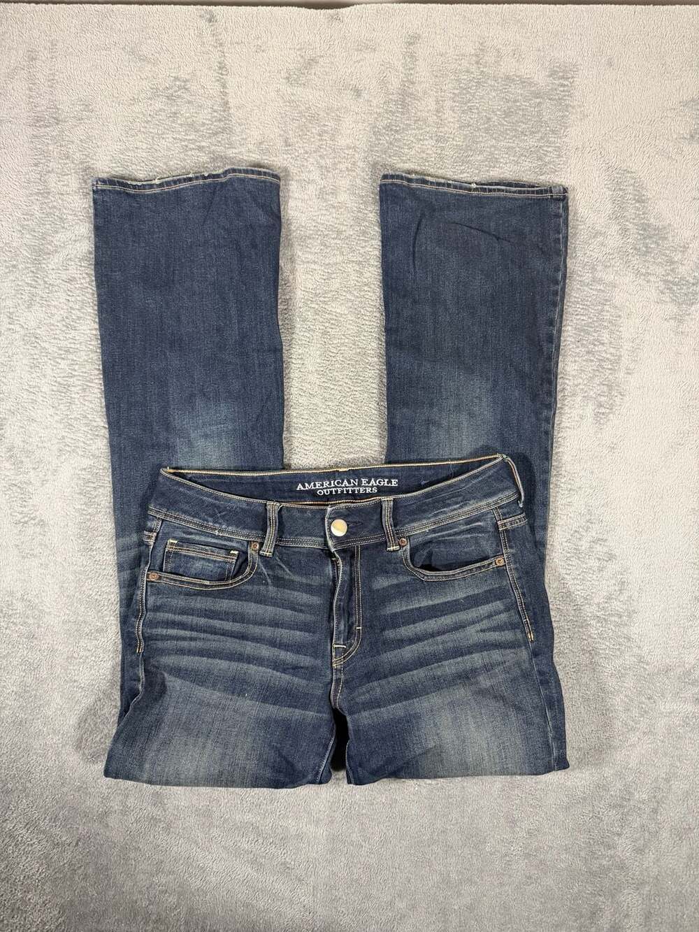 American Eagle Outfitters Kick Boot Jeans Size 8 Regular Blue Denim